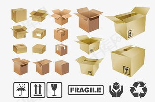 免费高清纸箱素材图片 装饰图案PSD下载推荐